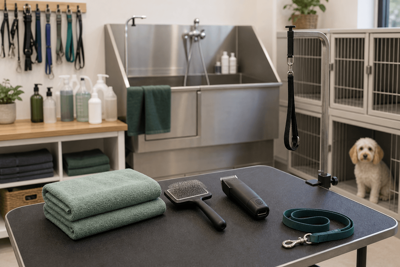 Pet Grooming & Boarding business workflow